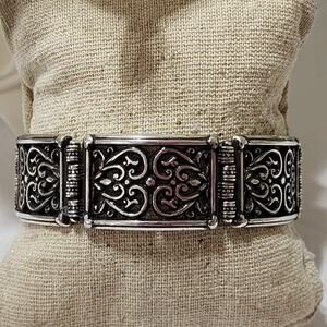 Brighton scrolled vintage retired lace‎ filigree bracelet